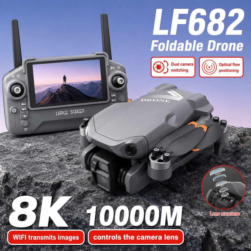Drone Camera Lens - Luchtfoto LF682 Drone 8K HD Dubbele