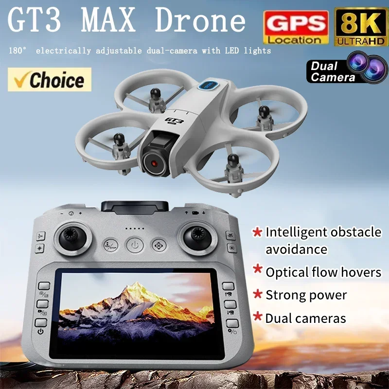 Drone Camera Night Vision - 2026 NIEUWE GT3 Mini met LED