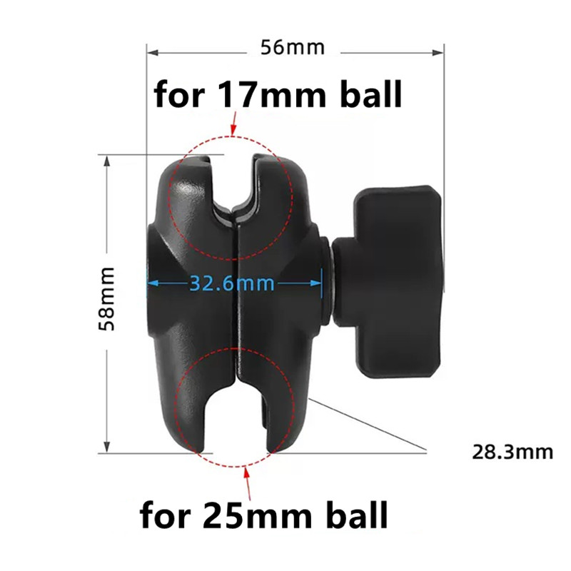 Drone Camera Action - Aluminiumlegering 6 cm armsteunen 17 mm