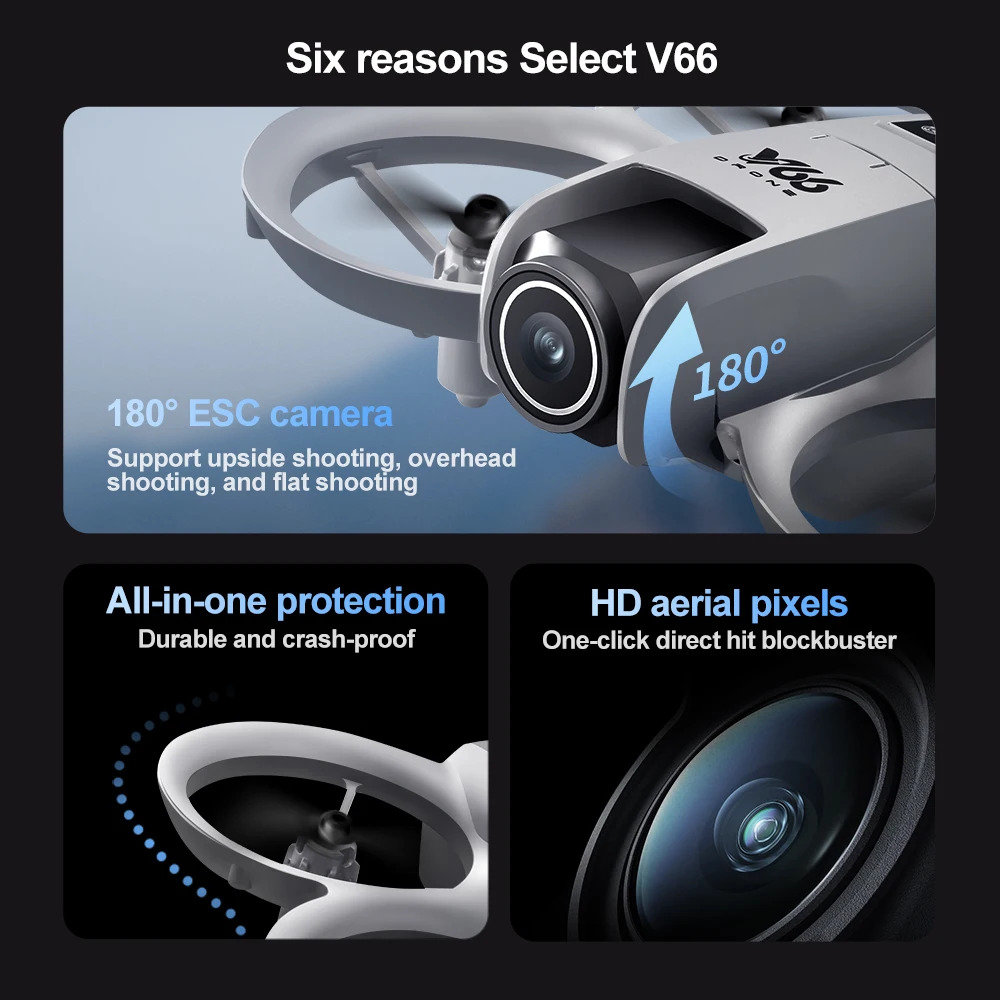 Lenovo V66 Mini RC Drone 8K Pr - Drone Camera 4K recensie en prijs