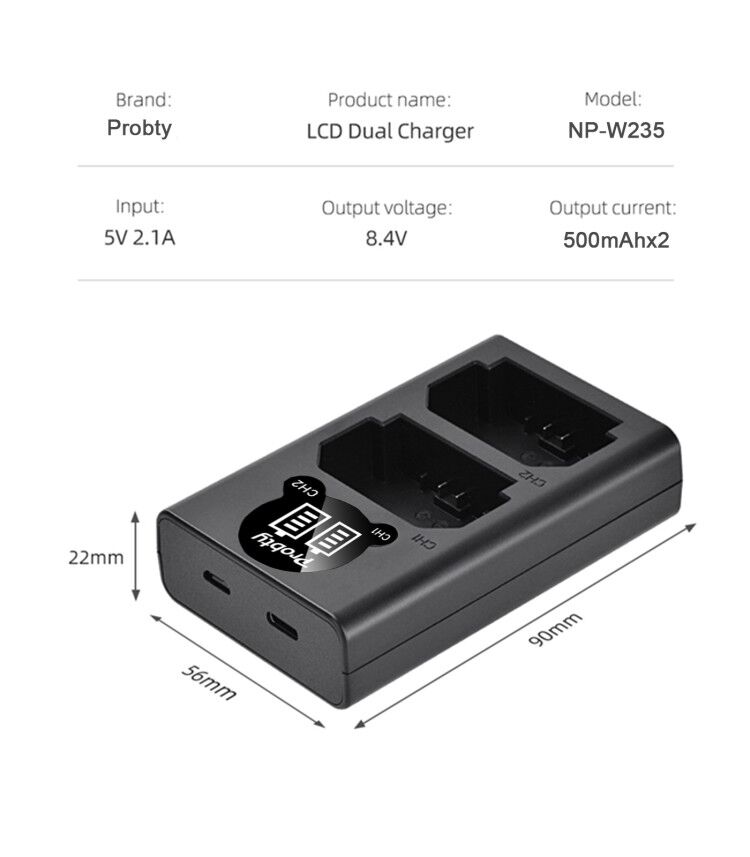 2200mAh NP-W235 NP W235 Batter - Drone Camera Action recensie en prijs