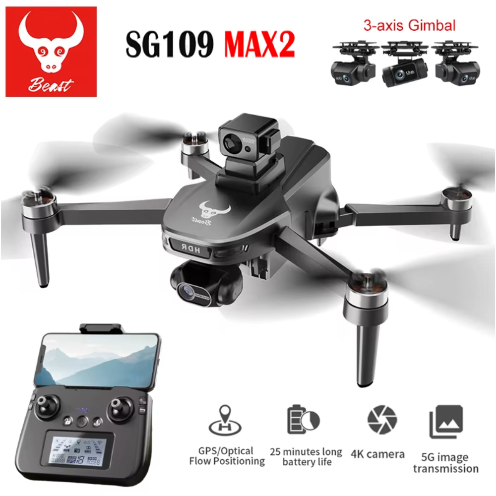 SG109 MAX2 Professionele FPV 8 - Drone Camera With Gimbal recensie en prijs
