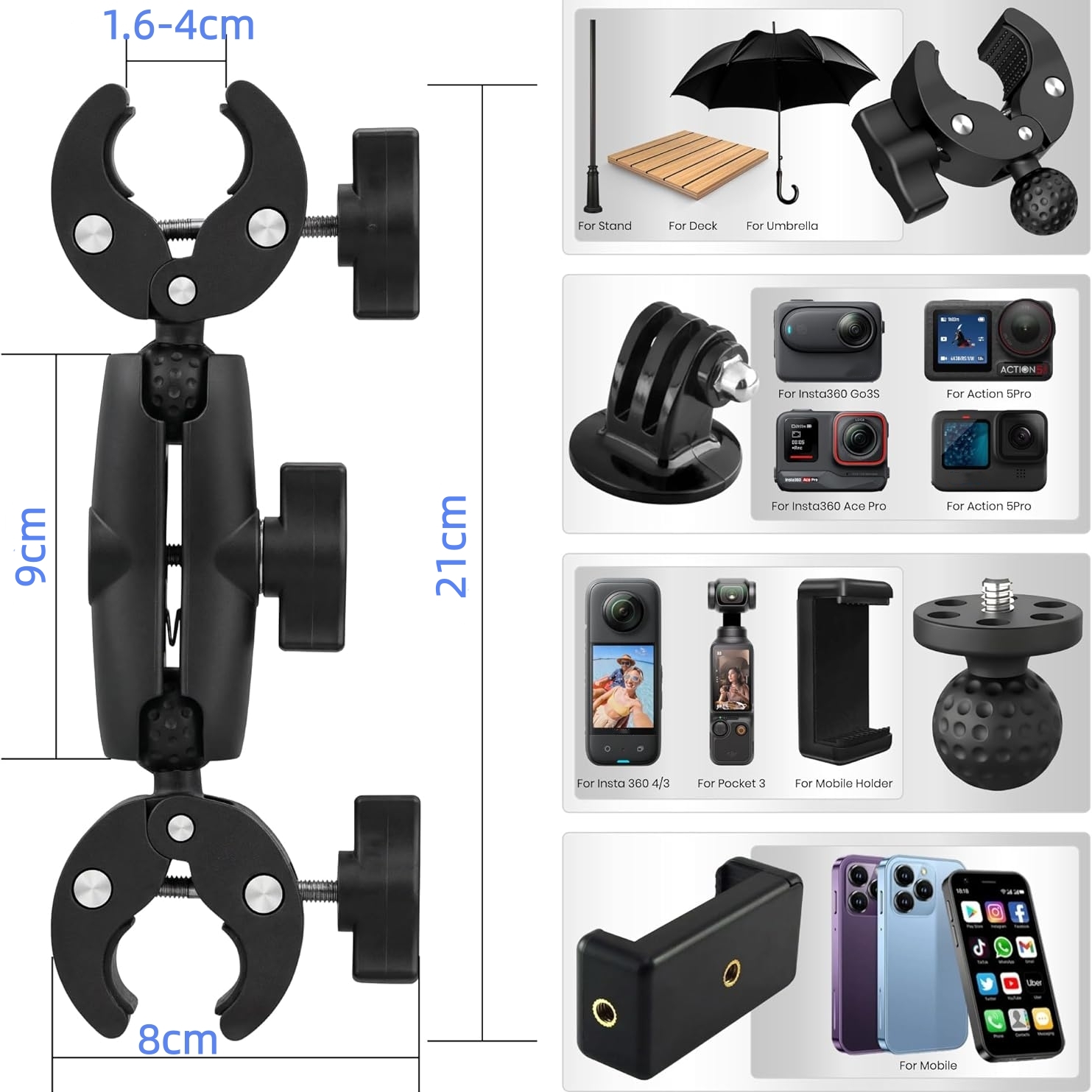 Dubbele Clip Krab Super Klem C - Drone Camera Action recensie en prijs